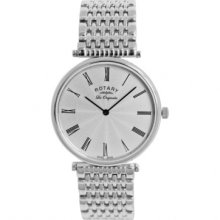 Rotary Gents Swiss Silver Bracelet Gb90000/21 Watch Rrp Â£299.00