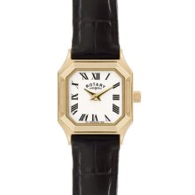 Rotary Ladies Watch Ls02731/09 Gold Tone Leather Strap Rrp Â£99.00