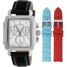 Sartego Watch Sdwt191b Ladies Diamond Strap Chronograph White Dial