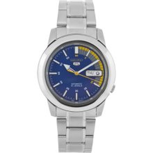 Seiko 5 Men's Snkk27 Automatic Blue Dial Silver-tone Watch 50 % Off