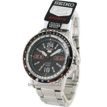 Seiko 5 Sports Automatic 24 Jewels 100m Srp347k1 Srp347k Srp347 Mens Watch