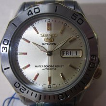 Seiko 5 Sports Men's Watch Automatic All Stainless S Two Tone Original Edition