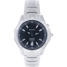 Seiko Coutura Snq123 Men's Casual Stainless Steel Black Dial Date Display Watch