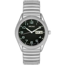 Seiko Men's Sgg739 Dress Silver-tone Flex Band Watch 30% Off