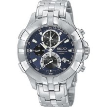 Seiko Men's Spc011 Retrograde Chronograph Silver-tone Watch