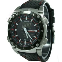 Seiko Men's Sportura Black Dial Watch SNJ021