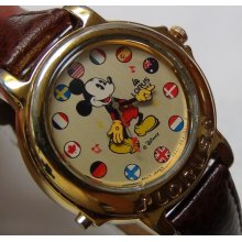 Seiko Mickey Mouse Gold Men's Misical International Watch