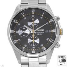 Seiko Sndc89 Chronograph Men's Watch Silver/silver