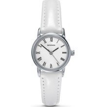 Sekonda Ladies Slim Analogue Watch - White Leather Upper Strap 4483