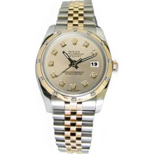 Silver diamond dial bezel pearlmaster watch jubilee bracelet rolex date just