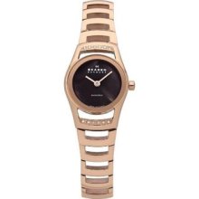 Skagen Black Label Brown Mop Dial Womens Watch 982srxd