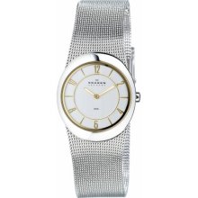 Skagen Ladies Watch 564Xsgsc With Silver Stainless Steel Bracelet And Silver Dial