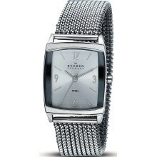 Skagen Women's 691SSS1 Quartz Silver Dial Color Stainless Steel Watch