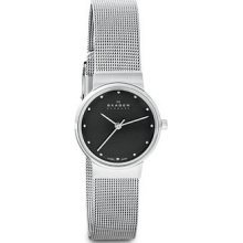 Skagen Womens Stainless Steel Mesh Bracelet Watch .brand New,full Warrant