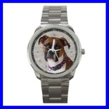 Sport Metal Watch Boxer Dog Puppy Pet Animal Boys Girls (12464144)