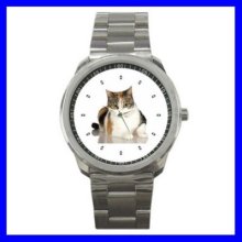 Sport Metal Watch Cat Domestic Pet Animal Kitten Kitty (16345794)