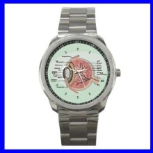 Sport Metal Watch EYE ANATOMY Men Women Girls Boys Ball (12463711)