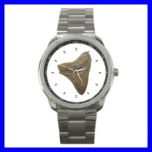 Sport Metal Watch Shark Tooth Fossil Animal Women Girls (12464009)