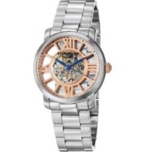 Stuhrling Original 280B.331114 Mens Stainless Steel Caseandamp;#44; Winchester Decorum Automatic Skeleton Stainless Steel Watch