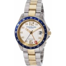 Stuhrling Original 290.122U22 Lifestyles Regatta Galleon Swiss Quartz Date Two Tone Watch