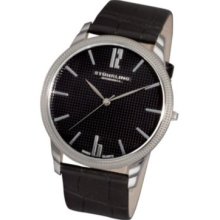 Stuhrling Original Men's Del Mar Quartz Leather Strap Watch