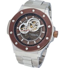 Stuhrling Super Apocalypse Automatic Skeleton Stainless Steel Mens Watch 160xlb