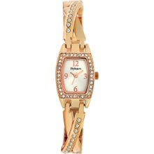 Styleco. Watch, Womens Rose Gold-Tone Bangle Bracelet 19mm SC1304