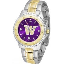 Suntime Washington Huskies Competitor AnoChrome Two Tone Watch