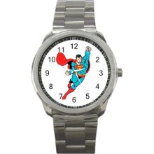 Superman Sport Metal Watch IwB208 - Metal - Gray - cartoon