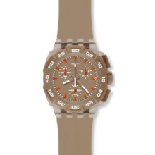 Swatch Beige Hero Chrono Mens Watch Suit400