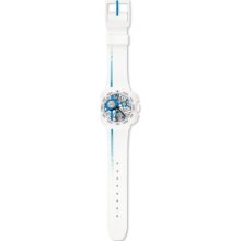 Swatch Ladies Watch Chrono Plastic 2 Street Map Azure Suiw412