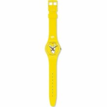 Swatch Men's Originals GJ130 Yellow Plastic Quartz Watch with Yellow Dial