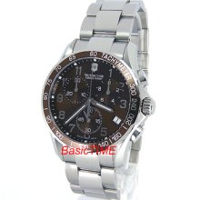 Swiss Army Men 'chrono Classic' 100m Sapphire Crystal Solid Steel 249011