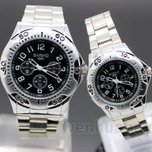 Tachymeter Racing Round Military Sports Steel Mens Womens Quartz Wrist Watch