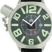 Tauchmeister T0065 XXL 52mm Military GMT Dive Watch with 24-hr Hand