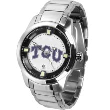 Texas Christian Horned Frogs Titan - Stainless Steel Band Watch