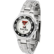 Texas Tech Red Raiders NCAA Womens Competitor Steel Band Watch ...