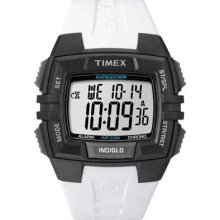 Timex Expedition Digital Watch, White Resin, 50 Meter Wr, Indiglo, T49901