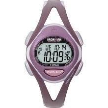 Timex Ladies 50-Lap Ironman Digital Calendar Watch with Plum Resin Band