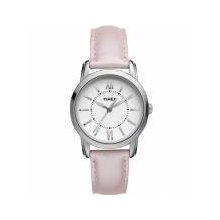 Timex Ladies Glossy Uptown Chic Pink Leather Watch