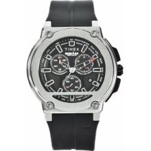 Timex Men's IRONMAN T5K354 Black Resin Quartz Watch with Black Dial