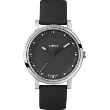 Timex Watch, Unisex Premium Originals Classic Black Silicone Strap 38m