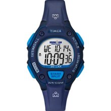 Timex Women's Ironman T5K653 Blue Resin Quartz Watch with Digital Dial