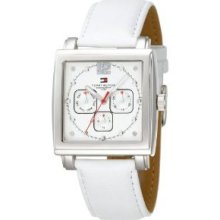 Tommy Hilfiger Women's 1780816 White Leather Strap Watch