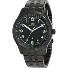 Tommy Men Black Stainless-steel Bracelet Black Dial Watch 1710307