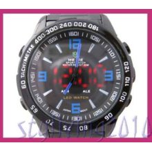 Top Luxury Japan Quartz Led Alarm Men Women Wrist Watch