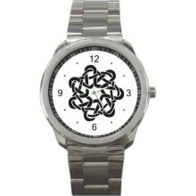 Tribal Art Sport Metal Watch Iw01 - Stainless Steel - Gray - tribal