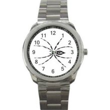 Tribal Tattoo Unisex Silver-Tone Sports Metal Watch 46