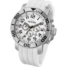 Tw Steel Grandeur Diver Chronograph White Dial Men's Watch Tw95