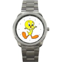 Tweety Sport Metal Watch IwB540 - Stainless Steel - Gray - cartoon